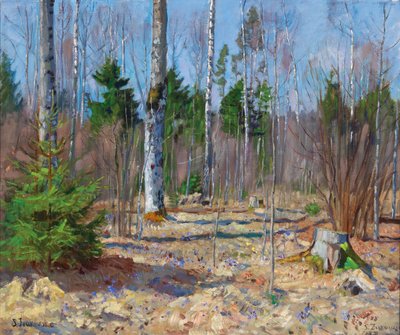 Spring Day at a Forest Edge by Stanislav Zhukovsky